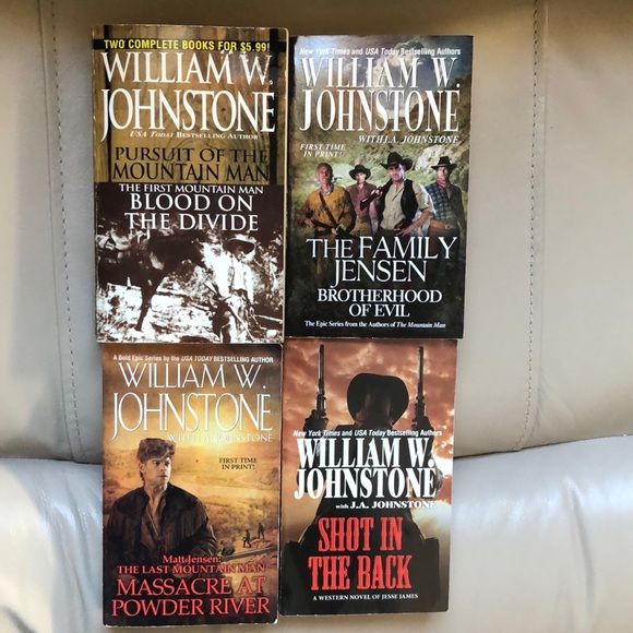 4 Johnstone western paperback books - Picture 1 of 14